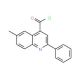 6-methyl-2-phenylquinoline-4-carbonyl chloride - chemical structure image