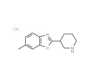 6-Methyl-2-piperidin-3-yl-1,3-benzoxazole hydrochloride - chemical structure image