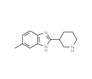 6-Methyl-2-piperidin-3-yl-1H-benzimidazole - chemical structure image