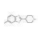 6-Methyl-2-piperidin-4-yl-1,3-benzoxazole - chemical structure image