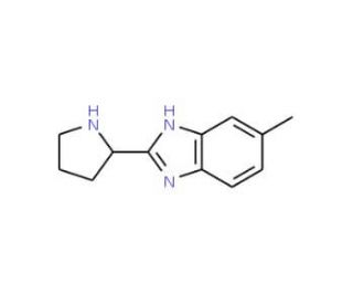 6-Methyl-2-pyrrolidin-2-yl-1H-benzoimidazole (CAS 885278-00-2) - chemical structure image
