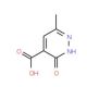 6-Methyl-3-oxo-2,3-dihydropyridazine-4-carboxylic acid (CAS 74557-73-6) - chemical structure image