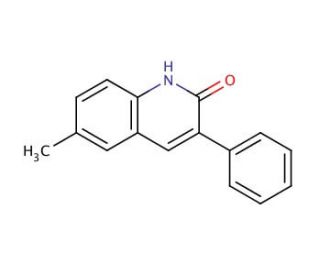 6-Methyl-3-phenyl-2-quinolinol (CAS 73108-78-8) - chemical structure image