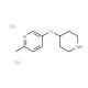6-Methyl-3-pyridinyl 4-piperidinyl ether dihydrochloride - chemical structure image