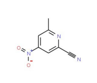 6-Methyl-4-nitropyridine-2-carbonitrile (CAS 30235-12-2) - chemical structure image