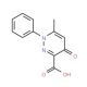 6-methyl-4-oxo-1-phenyl-1,4-dihydropyridazine-3-carboxylic acid (CAS 68254-08-0) - chemical structure image