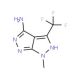 6-Methyl-4-(trifluoromethyl)-1,6-dihydropyrazolo[3,4-c]pyrazol-3-ylamine (CAS 478047-15-3) - chemical structure image