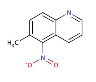 6-Methyl-5-nitroquinoline (CAS 23141-61-9) - chemical structure image