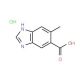 6-Methylbenzimidazole-5-carboxylic acid hydrochloride (CAS 10351-76-5) - chemical structure image
