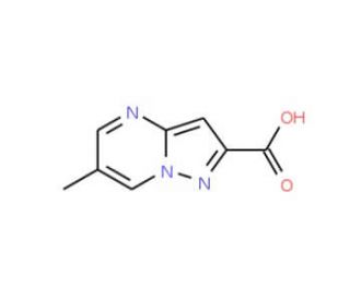 6-Methylpyrazolo[1,5-a]pyrimidine-2-carboxylic acid (CAS 889939-98-4) - chemical structure image
