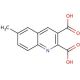 6-Methylquinoline-2,3-dicarboxylic acid (CAS 874499-18-0) - chemical structure image