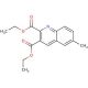 6-Methylquinoline-2,3-dicarboxylic acid diethyl ester (CAS 948290-04-8) - chemical structure image