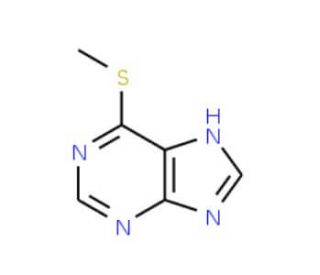 6-(Methylthio)purine (CAS 50-66-8) - chemical structure image