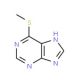 6-(Methylthio)purine (CAS 50-66-8) - chemical structure image