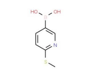 6-(Methylthio)pyridine-3-boronic acid (CAS 321438-86-2) - chemical structure image