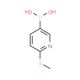 6-(Methylthio)pyridine-3-boronic acid (CAS 321438-86-2) - chemical structure image