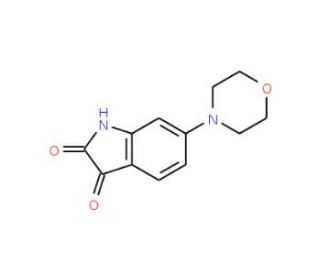6-(morpholin-4-yl)-2,3-dihydro-1H-indole-2,3-dione - chemical structure image
