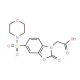 [6-(Morpholin-4-ylsulfonyl)-2-oxo-1,3-benzoxazol-3(2H)-yl]acetic acid - chemical structure image
