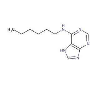 6-n-Hexylaminopurine (CAS 14333-96-1) - chemical structure image