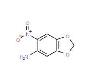 6-nitro-1,3-benzodioxol-5-amine (CAS 64993-07-3) - chemical structure image
