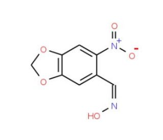 6-nitro-1,3-benzodioxole-5-carbaldehyde oxime - chemical structure image