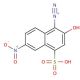 6-Nitro-1-diazo-2-naphthol-4-sulfonic acid (CAS 5366-84-7) - chemical structure image