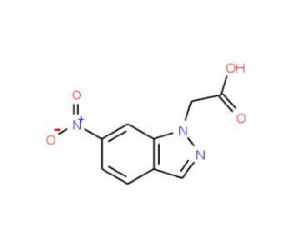 (6-nitro-1H-indazol-1-yl)acetic acid - chemical structure image