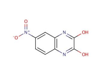 6-Nitro-2,3-dihydroxyquinoxaline (CAS 2379-56-8) - chemical structure image