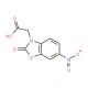 (6-nitro-2-oxo-1,3-benzoxazol-3(2H)-yl)acetic acid (CAS 19739-41-4) - chemical structure image