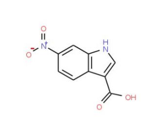 6-Nitroindole-3-carboxylic acid (CAS 10242-03-2) - chemical structure image