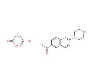 6-Nitroquipazine maleate salt (CAS 77372-73-7) - chemical structure image