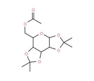 6-O-Acetyl-1,2:3,4-di-O-isopropylidene-a-D-galactopyranose (CAS 4860-78-0) - chemical structure image
