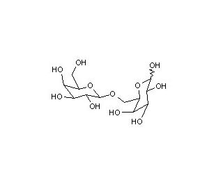 6-O-&beta;-D-Galactopyranosyl-D-galactose (CAS 5077-31-6) - chemical structure image