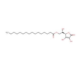 6-O-Palmitoyl-L-ascorbic acid (CAS 137-66-6) - chemical structure image