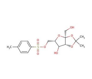 6-O-Tosyl-2,3-O-isopropylidene-&alpha;-L-sorbofuranose (CAS 2484-54-0) - chemical structure image