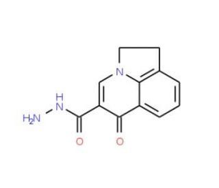 6-oxo-1,2-dihydro-6H-pyrrolo[3,2,1-ij]quinoline-5-carbohydrazide - chemical structure image