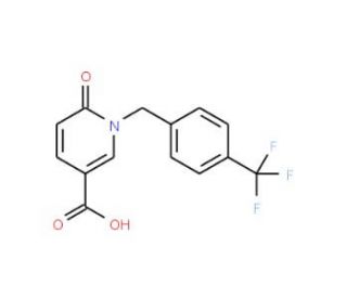 6-Oxo-1-[4-(trifluoromethyl)benzyl]-1,6-dihydro-3-pyridinecarboxylic acid - chemical structure image