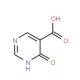 6-Oxo-1,6-dihydro-pyrimidine-5-carboxylic acid (CAS 65754-04-3) - chemical structure image