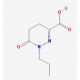6-oxo-1-propyl-1,4,5,6-tetrahydropyridazine-3-carboxylic acid - chemical structure image