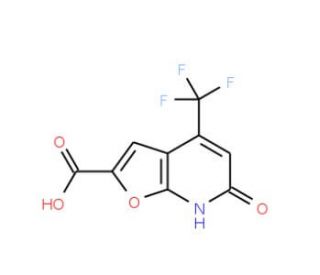 6-oxo-4-(trifluoromethyl)-6,7-dihydrofuro[2,3-b]pyridine-2-carboxylic acid - chemical structure image
