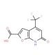 6-oxo-4-(trifluoromethyl)-6,7-dihydrofuro[2,3-b]pyridine-2-carboxylic acid - chemical structure image