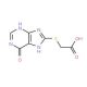 (6-Oxo-6,9-dihydro-1H-purin-8-ylsulfanyl)-acetic acid - chemical structure image