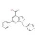 6-phenyl-1-(pyridin-4-ylmethyl)-1H-pyrazolo[3,4-b]pyridine-4-carboxylic acid - chemical structure image