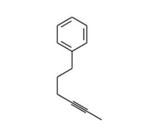 6-Phenyl-2-hexyne (CAS 34298-75-4) - chemical structure image