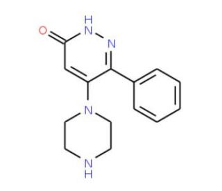 6-Phenyl-5-piperazin-1-yl-2H-pyridazin-3-one (CAS 132814-16-5) - chemical structure image