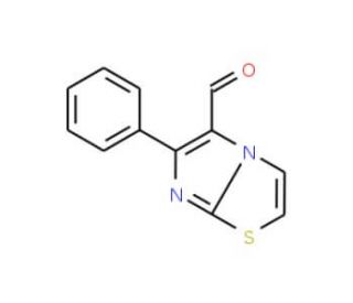 6-Phenyl-imidazo[2,1-b]thiazole-5-carbaldehyde (CAS 74630-73-2) - chemical structure image