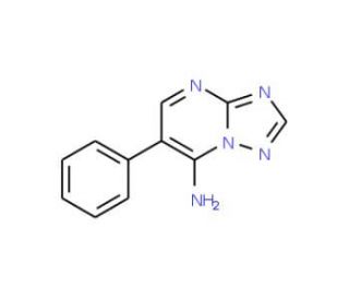 6-Phenyl[1,2,4]triazolo[1,5-a]pyrimidin-7-ylamine - chemical structure image