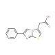 (6-phenylimidazo[2,1-b][1,3]thiazol-3-yl)acetic acid (CAS 68347-91-1) - chemical structure image