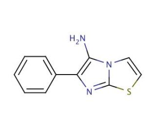 6-phenylimidazo[2,1-b][1,3]thiazol-5-amine (CAS 94574-42-2) - chemical structure image