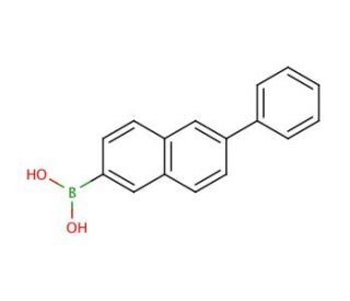 6-Phenylnaphthalene-2-boronic acid - chemical structure image
